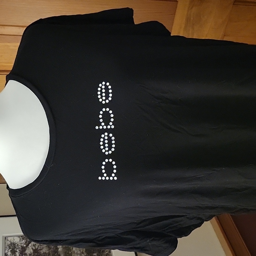 Bebe Rhinestone Logo Tee - Picture 2 of 9